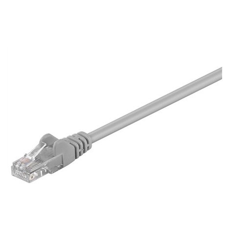 Goobay | CAT 5e | Network cable | Unshielded twisted pair (UTP) | Male | RJ-45 | Male | RJ-45 | Grey | 1 m